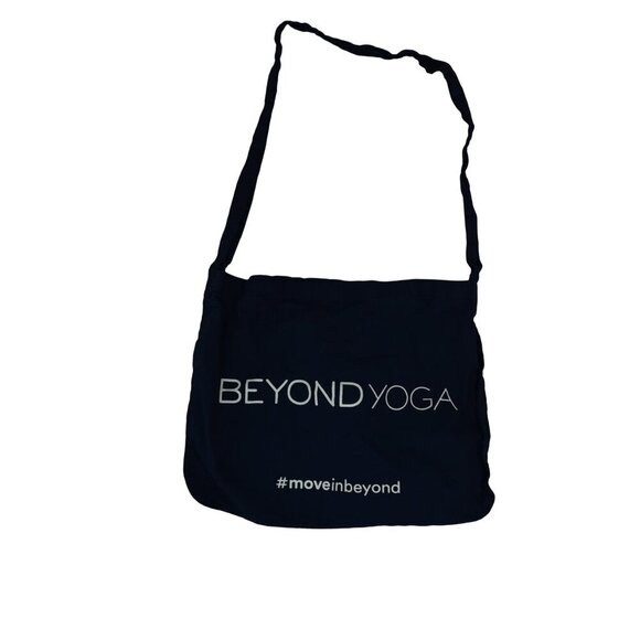 Beyond Yoga Handbags - Beyond Yoga Tote Bag Navy White Large with Long Straps